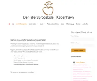 Denlillesprogskole.dk(Lær dansk i København) Screenshot