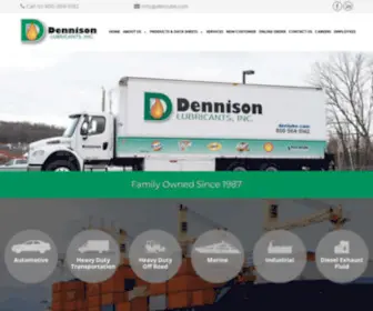 Denlube.com(Dennison Lubricants) Screenshot