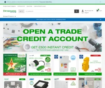Denmans.co.uk(Electrical Wholesaler) Screenshot