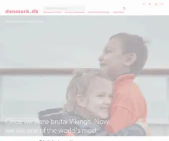 Denmark.org(The official website of Denmark) Screenshot
