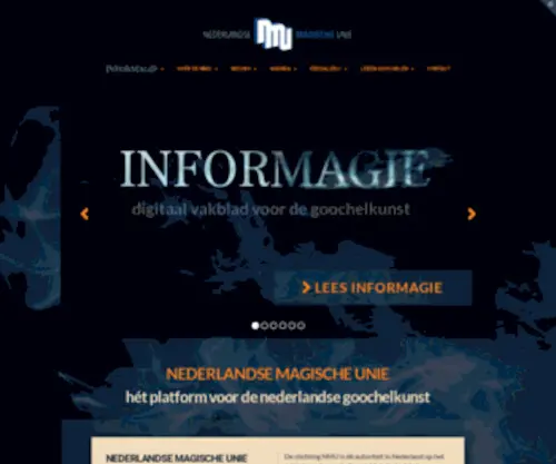 Denmu.nl(De Nederlandse Magische Unie) Screenshot