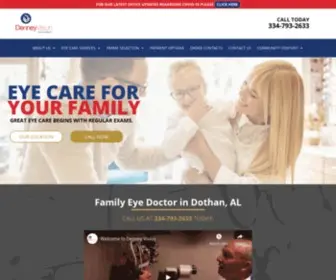 Denneyvision.com(Optometrists in Dothan AL) Screenshot