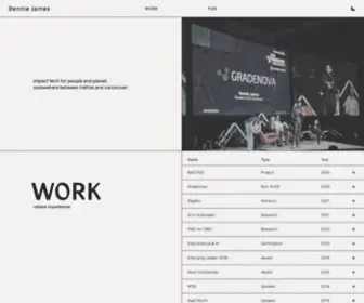 Denniejames.com(Dennie James) Screenshot