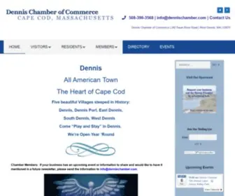 Dennischamber.com(Dennis Chamber of Commerce) Screenshot