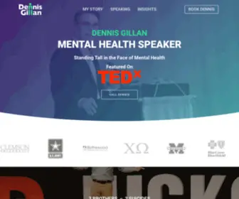 Dennisgillan.com(Mental Health Speaker & Suicide Prevention Advocate) Screenshot