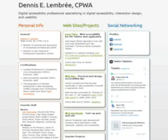 Dennislembree.com(Dennis Lembree) Screenshot