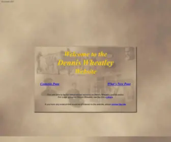 Denniswheatley.info(Entry Page) Screenshot