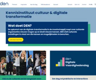 Den.nl(DEN Kennisinstituut cultuur & digitalisering) Screenshot