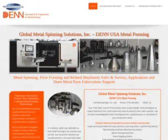 Dennusametalforming.com(Global Metal Spinning Solutions) Screenshot