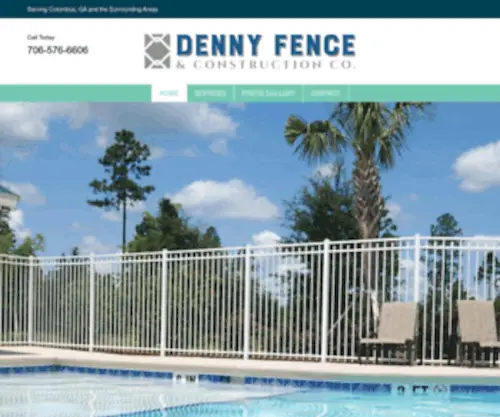 Dennyfenceco.com(Fence Contractor Serving Columbus) Screenshot