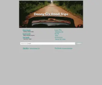 Dennygibson.com(Denny G's Road Trips) Screenshot