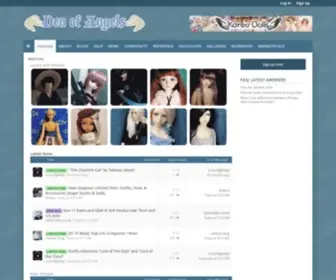 Denofangels.com(An international community dedicated to the appreciation of resin ball) Screenshot