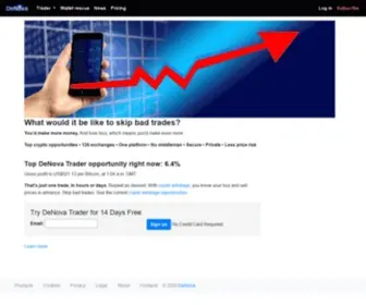 Denova.com(Cryptocurrency arbitrage lowers your trading risk and gives you more market opportunities. Before) Screenshot