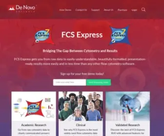 Denovosoftware.com(FCS Express Flow Cytometry Software) Screenshot