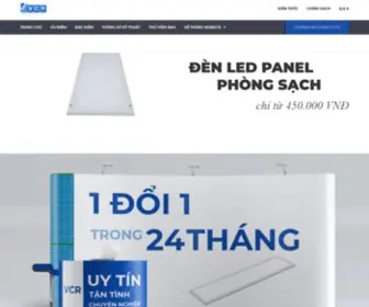 Denphongsach.com(Đèn led panel phòng sạch) Screenshot