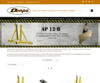 Denpoproducts.com(Quality Holders & Equipment for Professional Door Installation) Screenshot