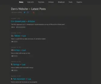 Dens.website(How-to's and Tutorials) Screenshot