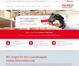 Denso-Wave.eu(DENSO WAVE Technologien) Screenshot