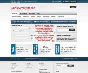 Densoproducts.com(Denso OE Identical Automotive Replacement Parts on) Screenshot