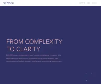 Densou.dk(An independent paid media consultancy company) Screenshot