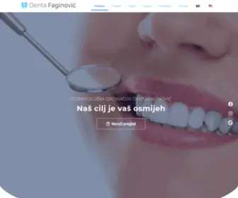 Dentafaginovic.ba(Stomatoloska Ordinacija Denta Faginović) Screenshot