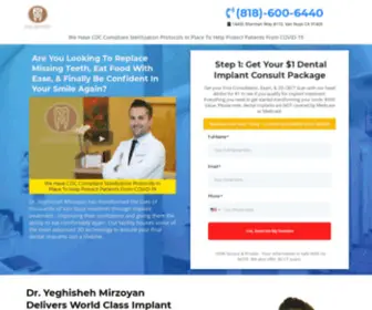 Dental-Implants-Vannuys.com($1 Implant Consult Package) Screenshot