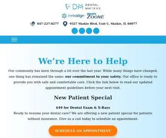 Dental-Matters.com(Best Dentist in Skokie) Screenshot