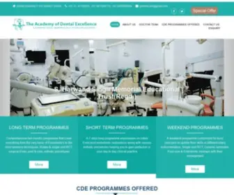 Dentalacademy.in(The Academy of Dental Excellence) Screenshot