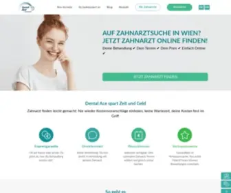 Dentalace.at(Zahnarzt in Wien Online finden mit Fixpreisgarantie) Screenshot