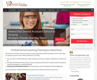 Dentalassistantschoolsaz.com(Dental Assistant School & Training Program in Arizona) Screenshot