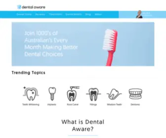 Dentalaware.com.au(Dental Aware) Screenshot