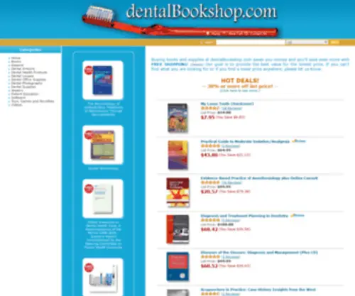 Dentalbookshop.com(Dentistry Books and More) Screenshot