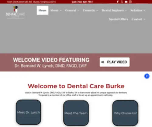 Dentalcareburke.com(Dentalcareburke) Screenshot