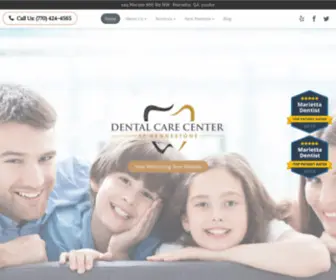 Dentalcarecenterkennestone.com(Marietta GA Dentist) Screenshot