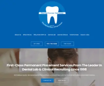 Dentalcareerservices.com(Dental Career Services) Screenshot