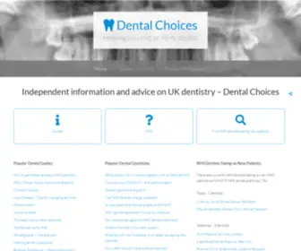 Dentalchoices.org(Dental Choices) Screenshot