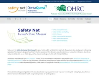 Dentalclinicmanual.com(Safety Net Dental Clinic Manual) Screenshot