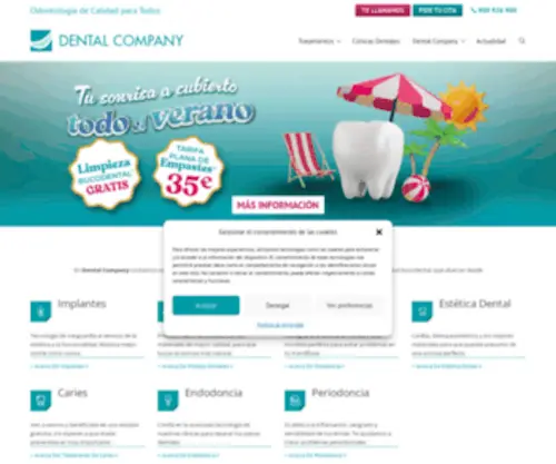 Dentalcompany.es(Dental Company) Screenshot