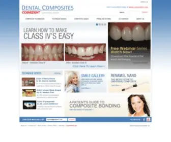 Dentalcomposites.com(Cosmedent, Inc) Screenshot