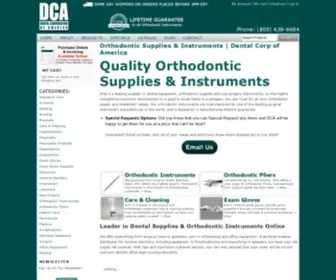 Dentalcorp.com(Orthodontic Supplies & Instruments) Screenshot