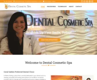 Dentalcosmeticspa.com(Coral Gables Dentist) Screenshot