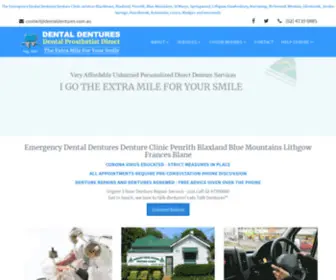 Dentaldentures.com.au(Blaxland Cottage Denture Clinic) Screenshot