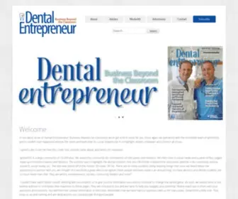 Dentalentrepreneur.com(Dental Entrepreneur’s mission) Screenshot