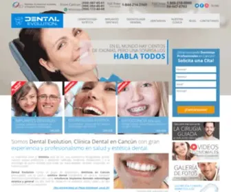 Dentalevolution.com.mx(Dentistas en Cancún) Screenshot