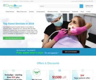 Dentalhousemi.com(Dentists in Ann Arbor & Waterford) Screenshot