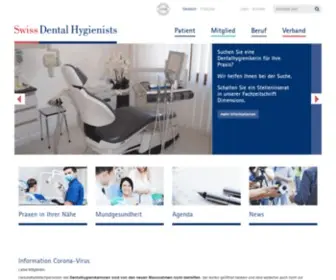 Dentalhygienists.ch(Swiss Dental Hygienists) Screenshot