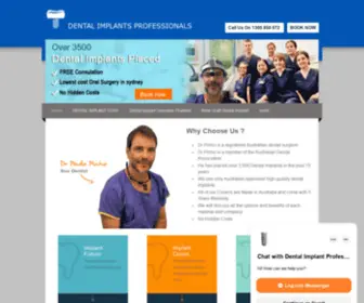 Dentalimplantscost.com.au(DENTAL IMPLANT COST in Sydney & Melbourne) Screenshot