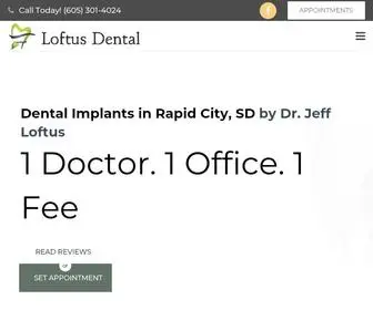 Dentalimplantsinrapidcity.com(Safe & Attractive Dental Implants Restore the Gaps in Your Smile) Screenshot