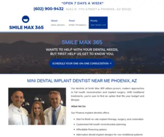 Dentalimplantsofphoenixaz.com(Mini Dental Implant Dentist Near Me Phoenix AZ) Screenshot