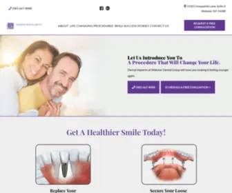 Dentalimplantswebsterny.com(Dr. Gerard DiFusco) Screenshot